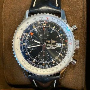Breitling Navitimer 46mm World Gmt With Warranty